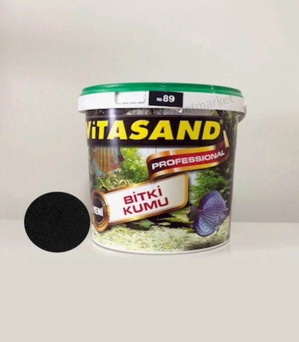 089 Yıkanmış Siyah Bitki Kumu 8 Kg